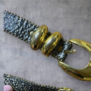 Simon genuine leather tan large belt